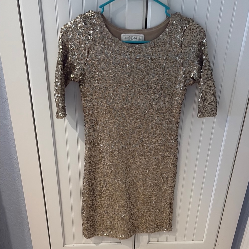 Abercrombie & Fitch Gold Sequin Dress